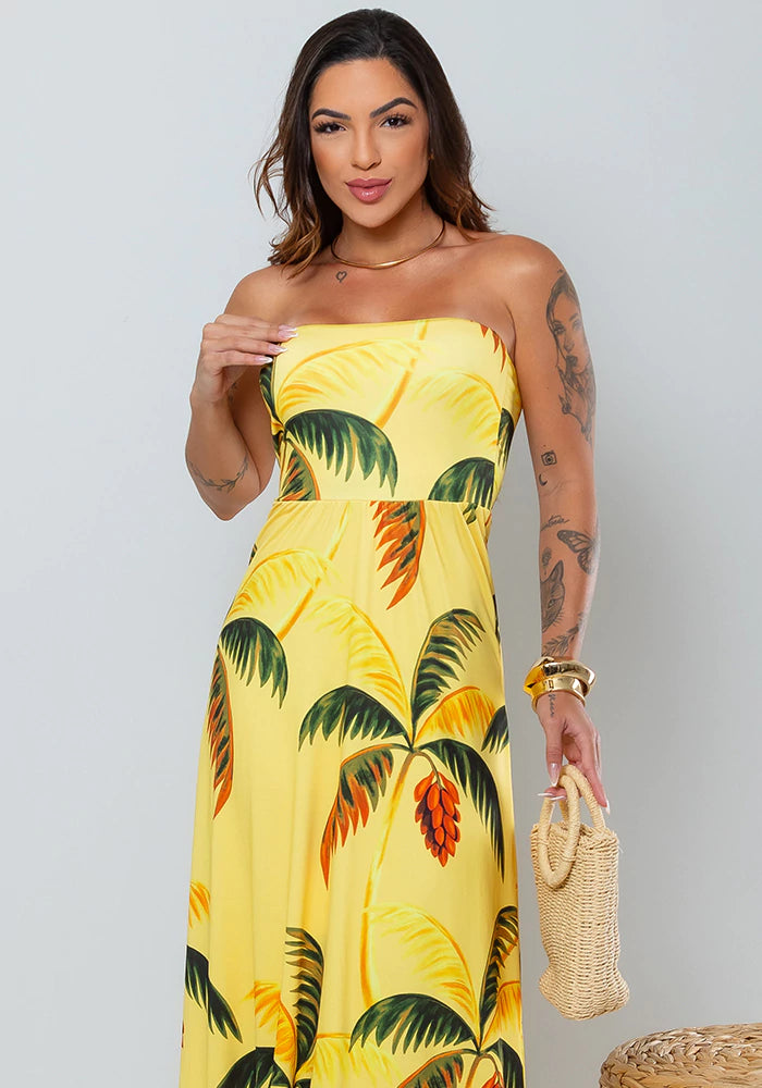 Vestido Estampado Coqueiro