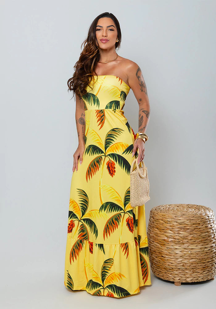 Vestido Estampado Coqueiro